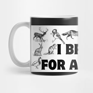 I Brake For Animals, Funny Car Bumper, Animal Lover Bumper Mug